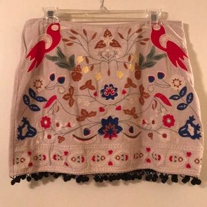 Umgee Embroidered Skirt